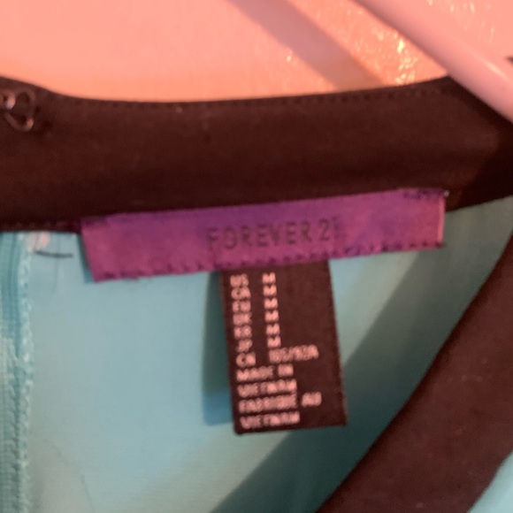 Forever 21 Green and black dress - Picture 2 of 3